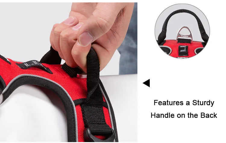 Dog Harness with Breathable Mesh Padding and Reflective Trim - Adjustable Lightweight Fit, Camouflage blue, size XS