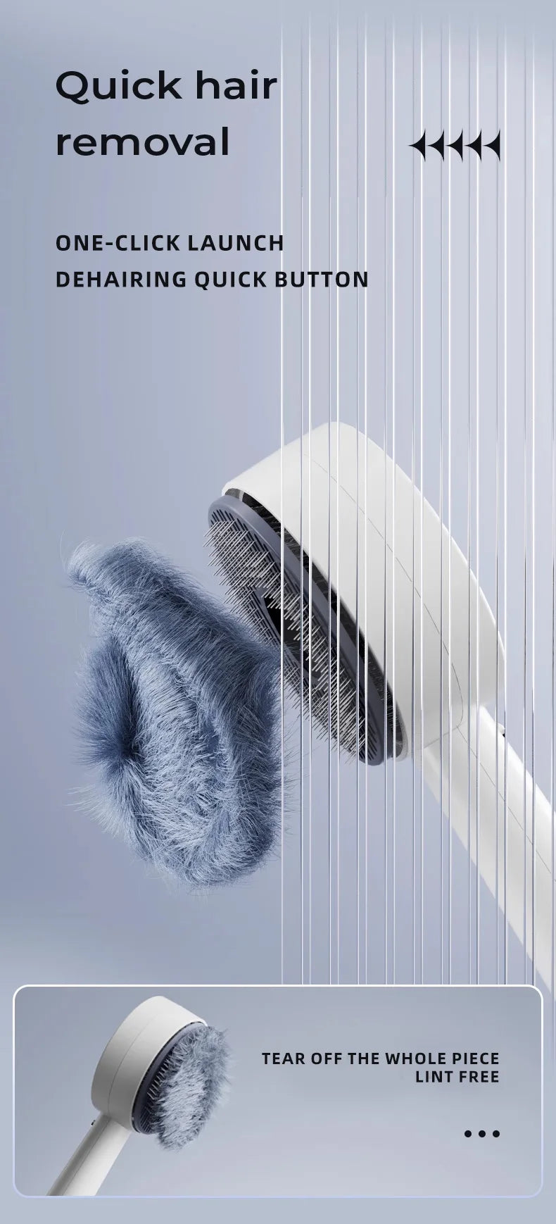 2 in 1 Spray Slicker Brush for Cats with Anti Static Mist and Deshedding Function - White