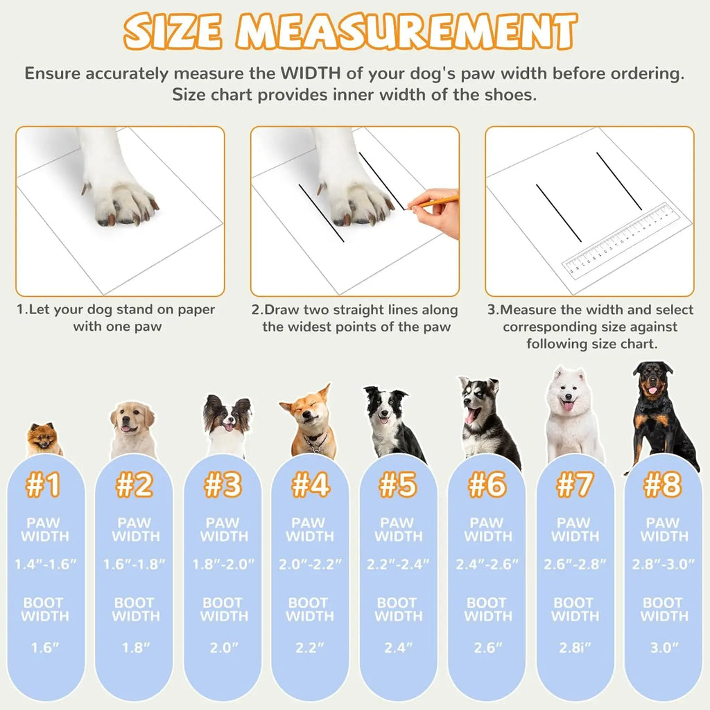 Waterproof Dog Boots with Non Slip Sole for Medium to Large Dogs, Gray, Size 3 (see sizing chart)