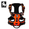 Dog Harness with Breathable Mesh Padding and reflective trim - Adjustable Lightweight Fit, Orange, size XS
