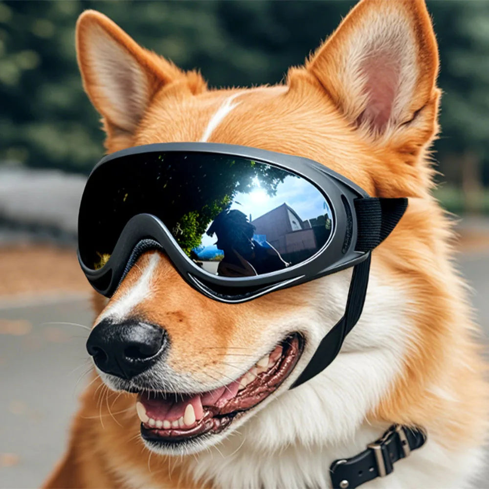 Dog Sunglasses Lightweight Adjustable Pet Goggles for Outdoor Activities