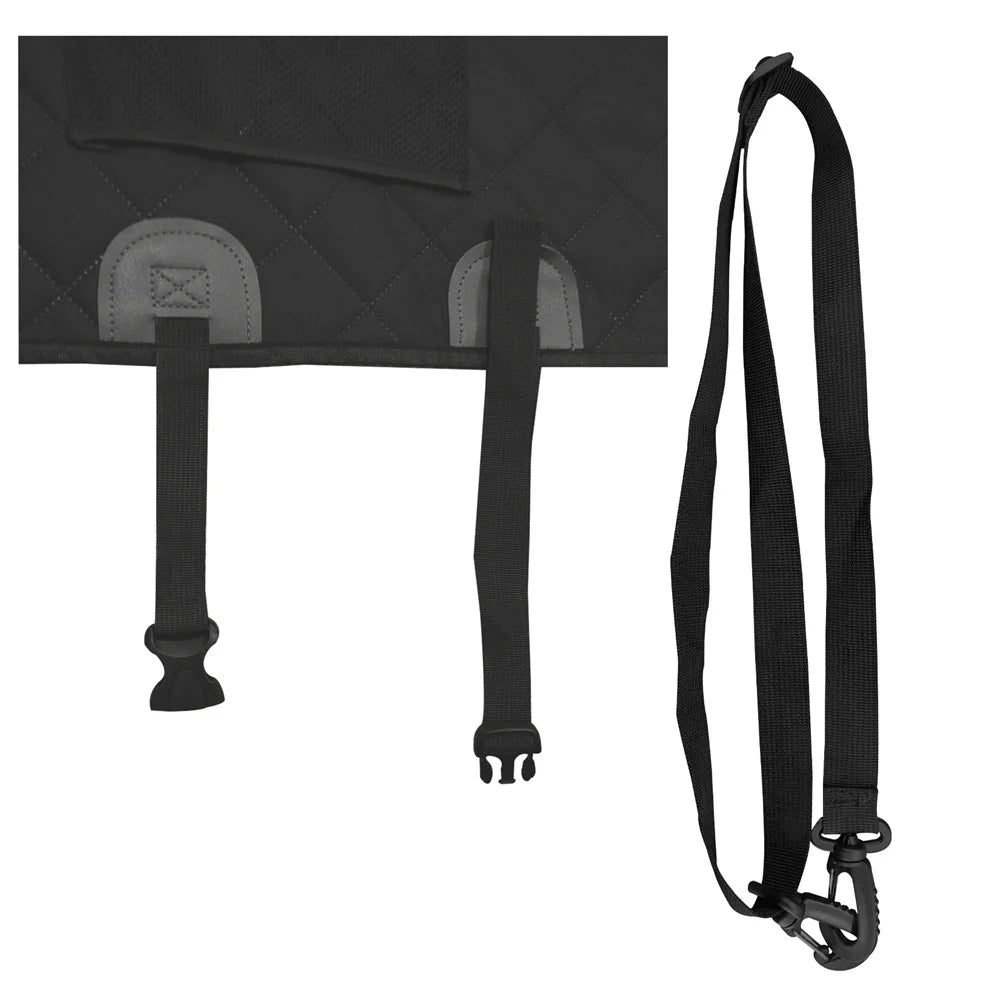 Waterproof Dog Back Seat Hammock Cover with Side Flaps and Storage Pocket (max 100kg)