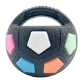 Interactive Squeaky Dog Ball with Handle for Outdoor Play - Medium Large Breeds (White)