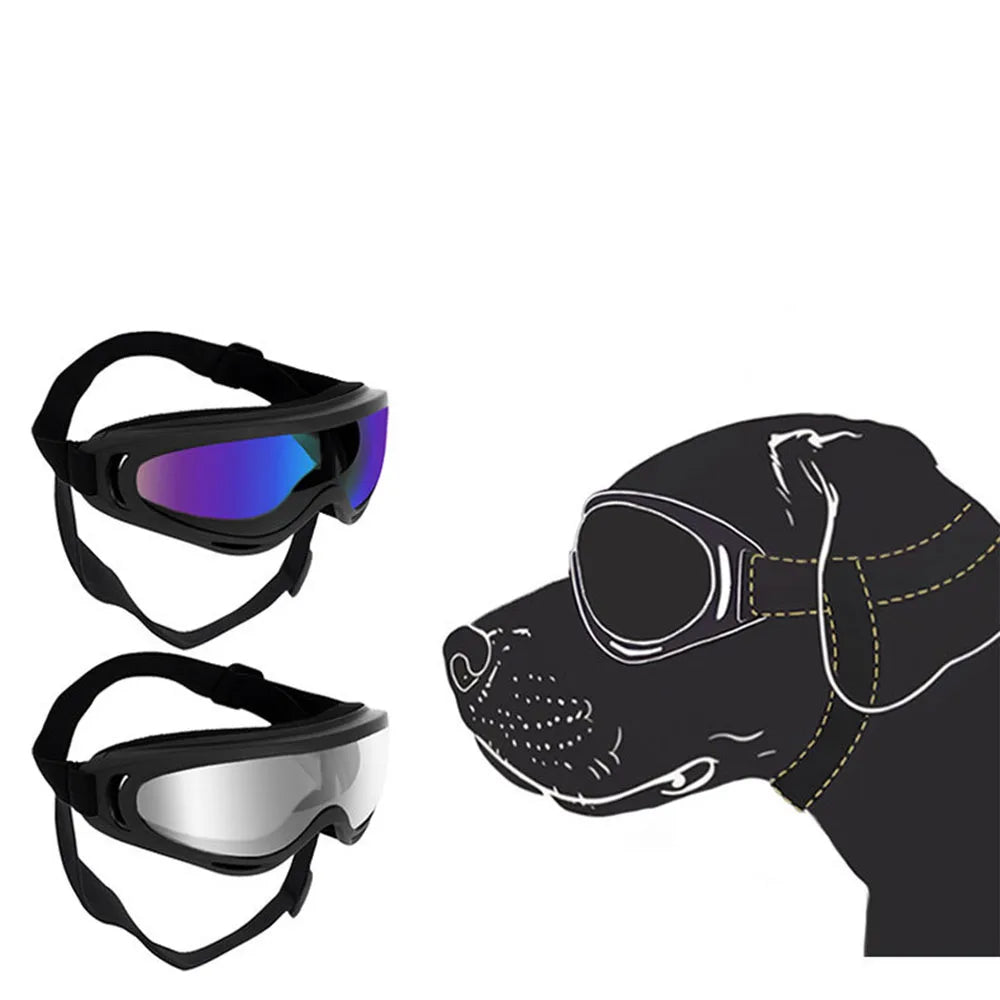 Dog Sunglasses Lightweight Adjustable Pet Goggles for Outdoor Activities