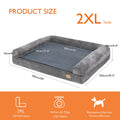Orthopedic Memory Foam Dog Bed Sofa with Removable Waterproof Cover - 2XL 120x90x20 cm