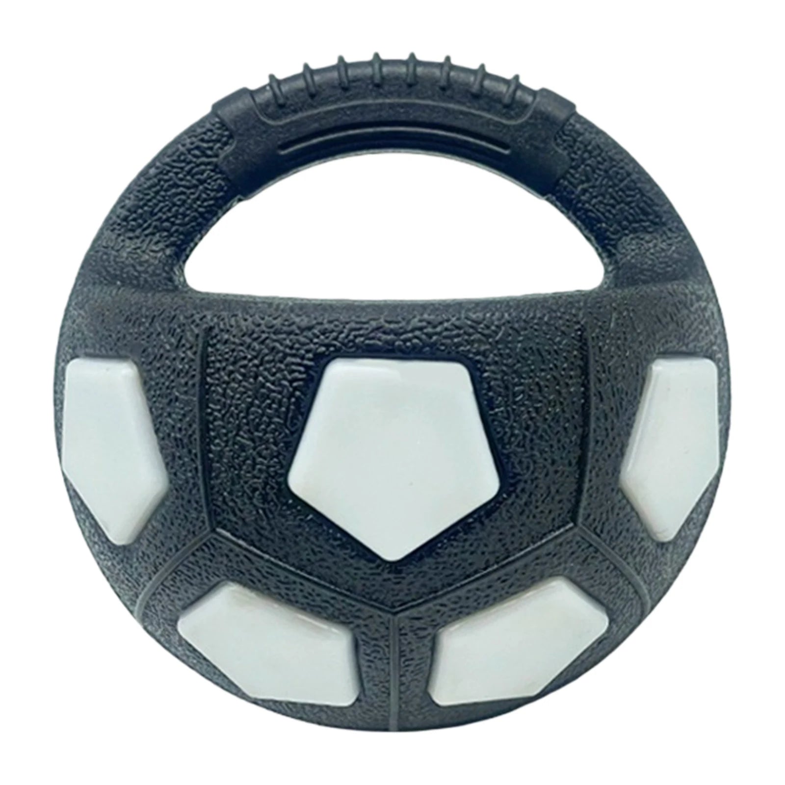 Interactive Squeaky Dog Ball with Handle for Outdoor Play - Medium Large Breeds (blue)