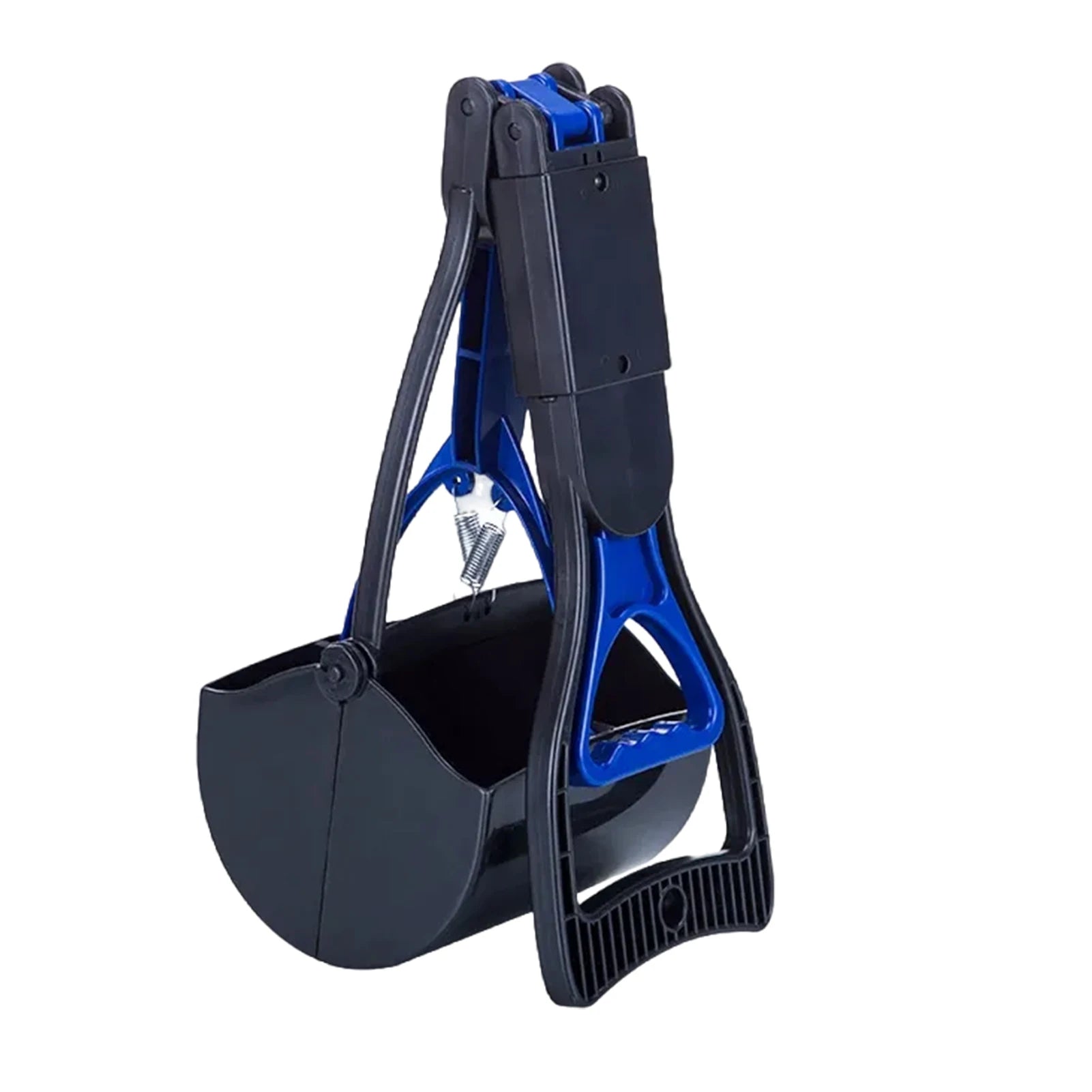 Foldable Dog Poop Scooper Long Handle Heavy Duty Jaw Clamp, Non Stick, Easy Clean