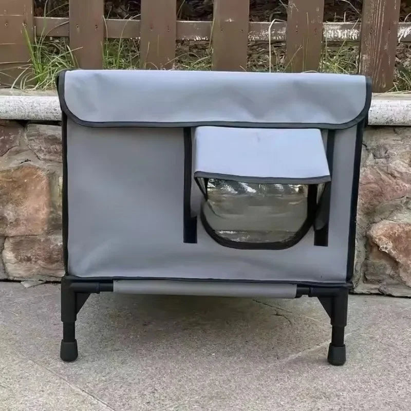 Lightweight Foldable Waterproof Cat Shelter with Insulated Warming Function - Large 65 x 42 x 30cm