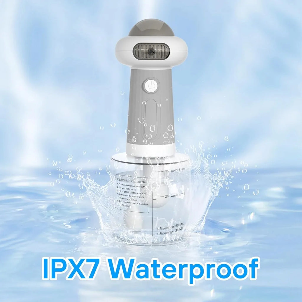 ATUBAN Dog Shampoo Dispenser, UFO Dog Shampoo Sprayer Electric Foaming Shampoo Dispenser for Dogs and Cats Washing, for Bathtub