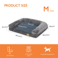 Orthopedic Memory Foam Dog Bed Sofa with Removable Waterproof Cover - M 80x60x18 cm