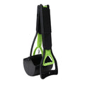 Foldable Dog Poop Scooper Long Handle Heavy Duty Jaw Clamp, Non Stick, Easy Clean