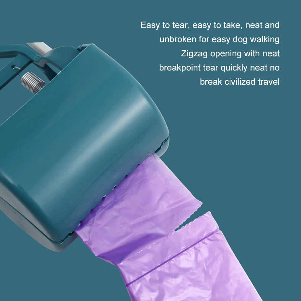 Foldable Dog Poop Scooper Long Handle Heavy Duty Jaw Clamp, Non Stick, Easy Clean