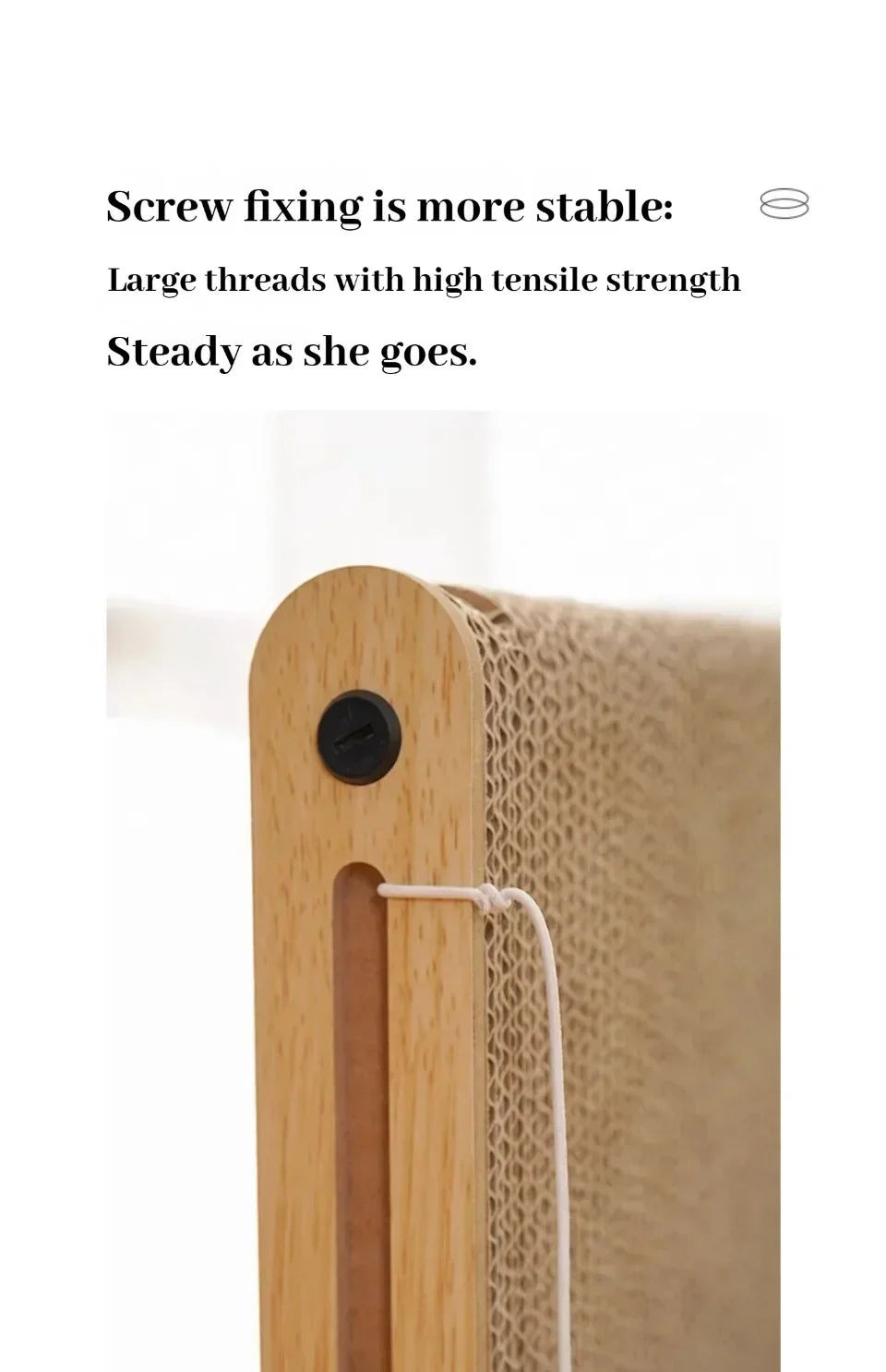 L-Shaped Cat Scratcher Board with Furniture Protection Design - Small