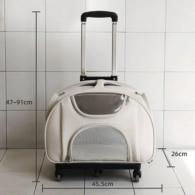 Soft Sided Expandable Pet Carrier Backpack with Ventilated Panels